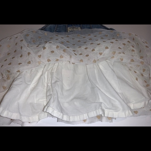 Oshkosh denim gold heart dress sz 24 months - Picture 4 of 5